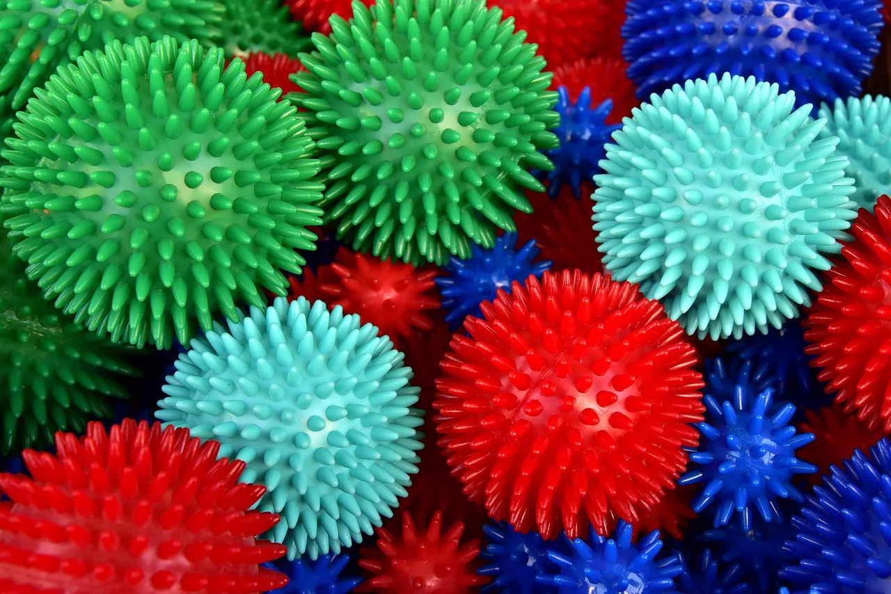 Spikey massage balls